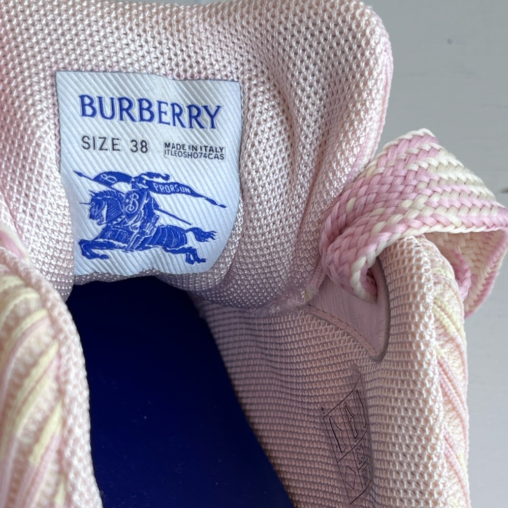 BURBERRY Knit Sneaker- Cameo 38 - Picture 10 of 12